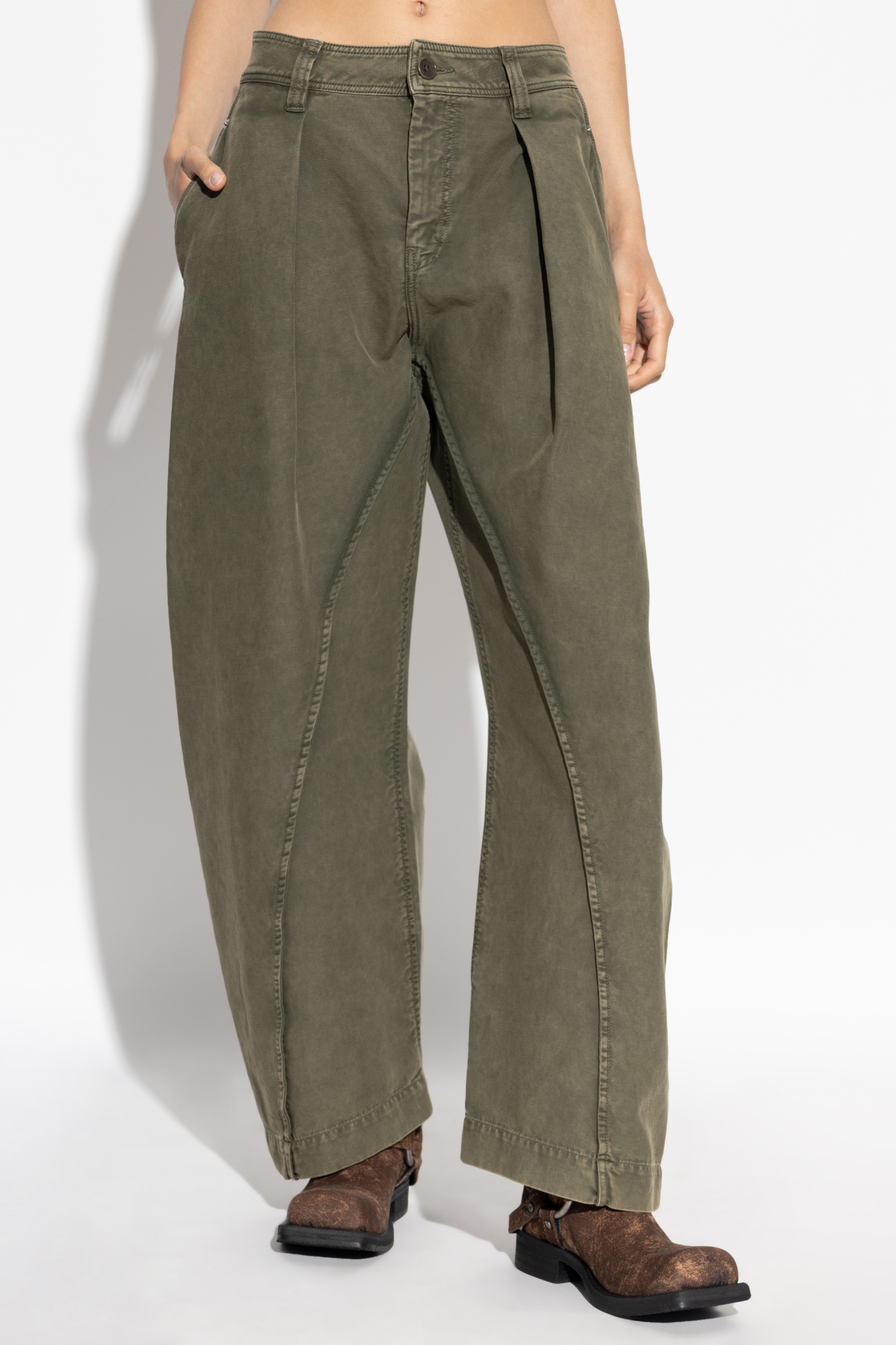 パンツ JW ANDERSON zip detailed utility pants L Convertible Utility Trousers in Black – SVRN